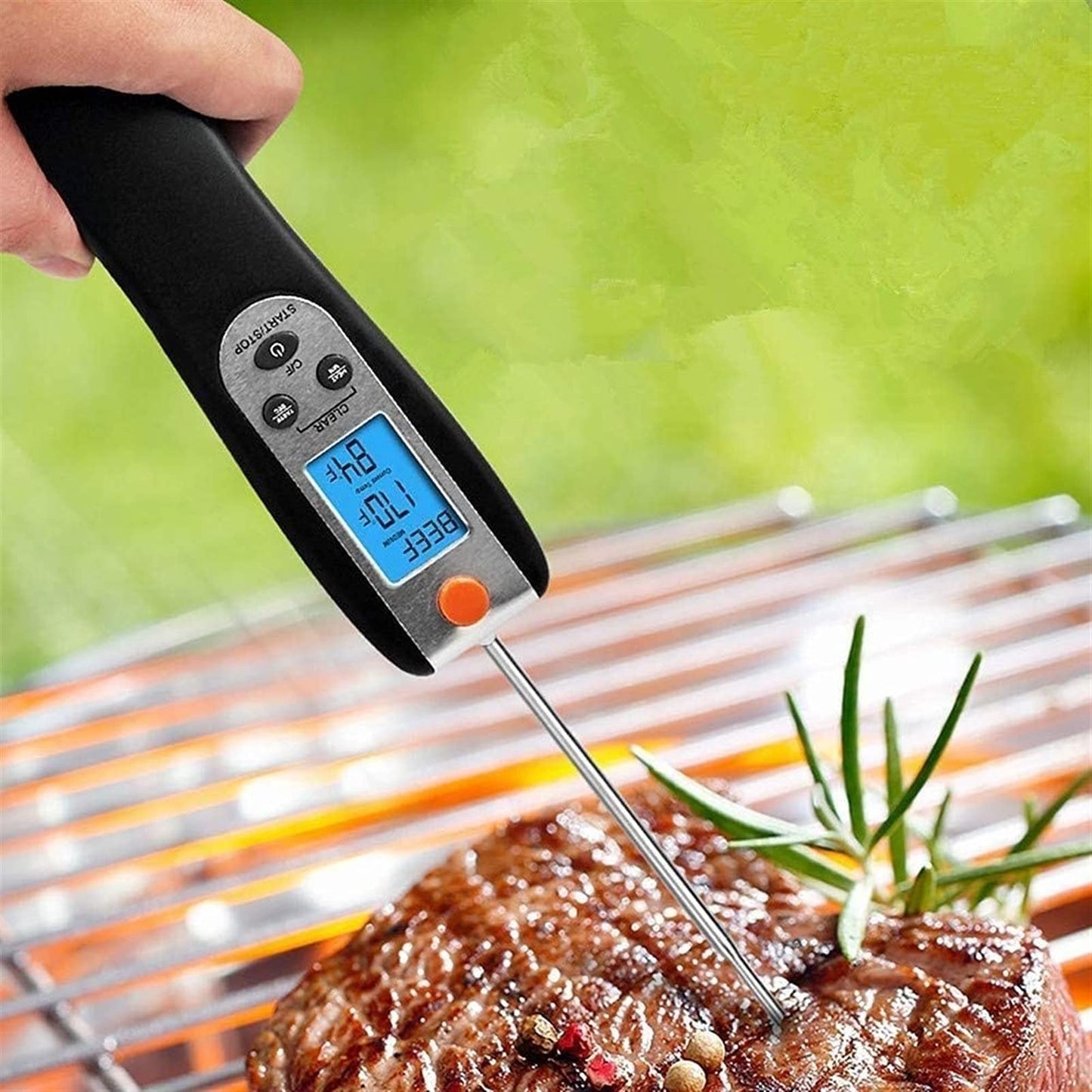 Feiyx Instant Read Meat Thermometer,Thermometer Instant Read Digital Thermometer,for Grilling BBQ Kitchen Food Cooking Thermometer