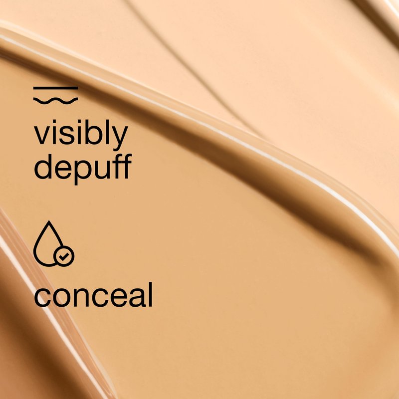 Clinique Even Better All-Over Full Coverage Concealer + Eraser Makeup For Dark Undereye Circles | With Hyaluronic Acid + Caffeine | Hydrating, Brightening + Depuffing, Porcelain Beige, 0.2 Fl Oz