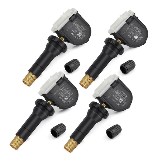 TPMS Sensor GM, 4pcs 315Mhz Tire Pressure Monitoring Sensor Replacement for Chevy Silverado GMC Buick Cadillac Hummer Pontiac SAAB Saturn - Replaces# 13598771 13598772 13586335 13581558