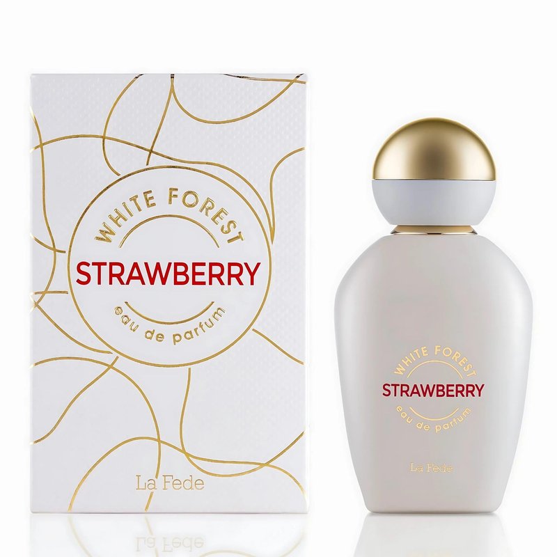 Khadlaj La Fede White Forest Strawberry Eau De Parfum Spray for Women, 3.4 Ounce