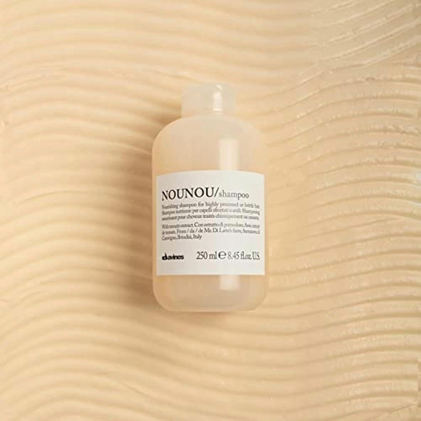 Davines NOUNOU Shampoo, Hydrating Gentle Cleansing Action for Highly-Processed, Chemically Treated, Dry, Damaged or Brittle Hair - Deep Nourishment Restores Softness with Tomato Extract, 8.45 Fl Oz