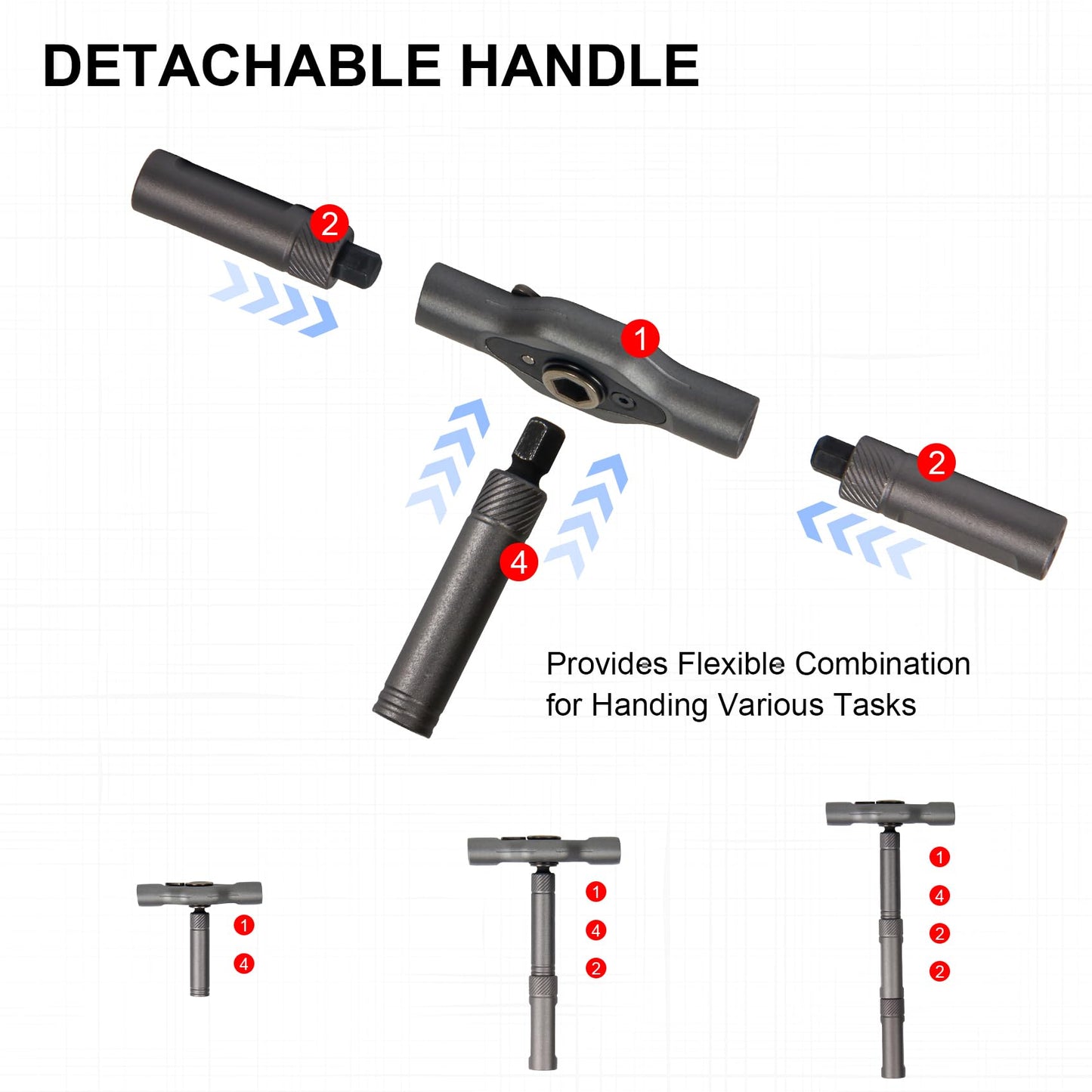 42 in 1 Magnetic Screwdriver Set, DIY Ratchet Screwdriver Set, Multi Bit Screw Driver Set Kit with Case, Handle Detachable, Portable Repair Tool for Electronics, Glasses, Bicycles & Home Repair