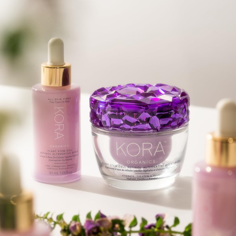 KORA Organics Plant Stem Cell Retinol Alternative Moisturizer, Active Retinol Alternative Blend Smooths Wrinkles and Firms Skin