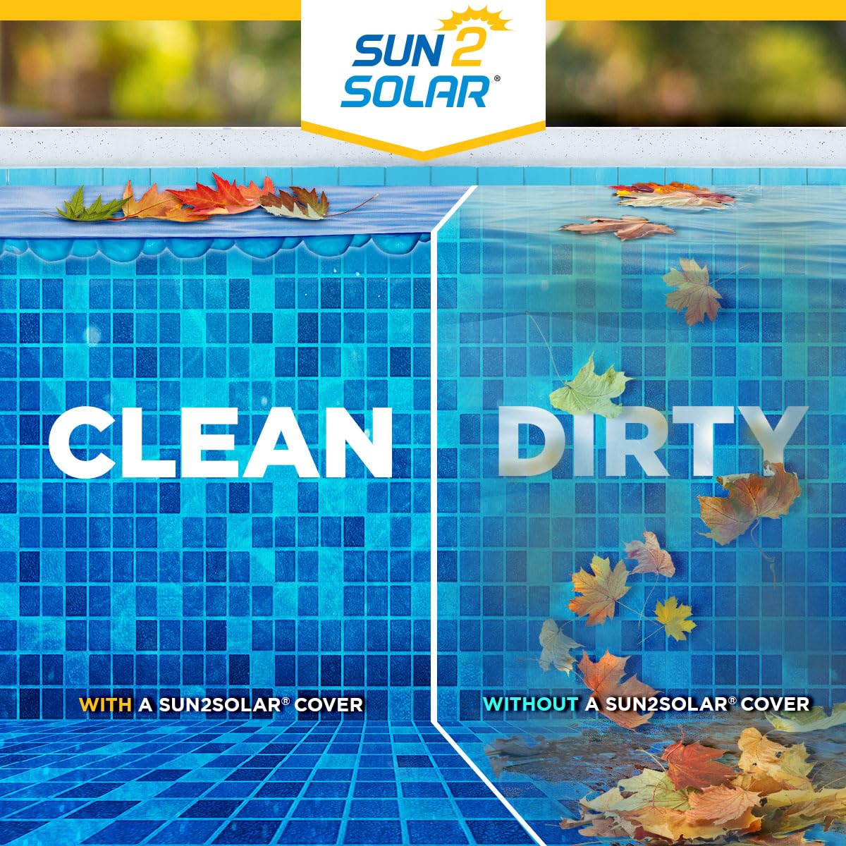 Sun2Solar Blue 14 ft Round Solar Cover | 8 Mil | Heat Retaining Blanket for Above Ground & Inground Swimming Pools | Sun's Energy Heats Pool | Bubble Heating Blankets | 800 Series