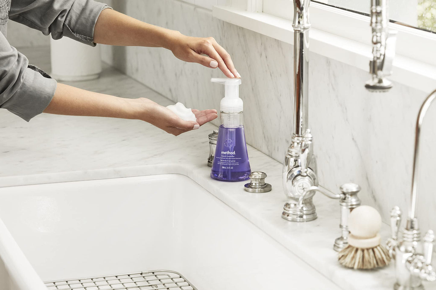 Method Foaming Hand Soap, French Lavender, 10 Ounce (Pack of 3)