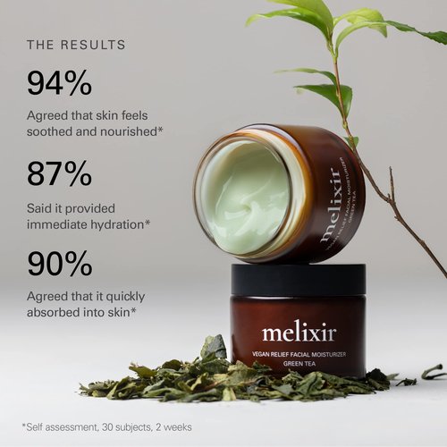Melixir Vegan Hydration Kit for Dry Skin (Vegan Bamboo Hydration Serum + Vegan Relief Facial Moisturizer) | Gift for Women and Men