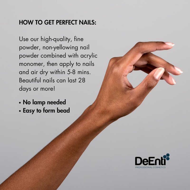 DeEnti Acrylic Nail Powder - 4oz Cover Pink|Professional Grade, Bubble-Free Acrylic Powder for Nails | Long-Lasting, Chip-Resistant Nail Acrylic Powder for Carving, Extensions & Fake Nails