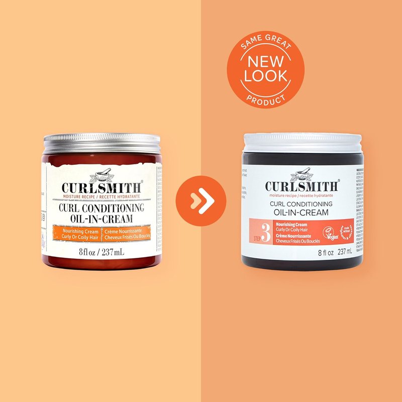 Curl Conditioning Oil-in-Cream - Deep Moisture Leave-In for Thick Curly Hair | Vegan & Cruelty-Free