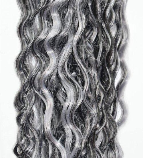 Giginger P1B/GREY Bundles Human Hair 16 18 20 inch Deep Wave Human Hair Bundles Highlight Grey Virgin Quick Weave Hair for Black Women