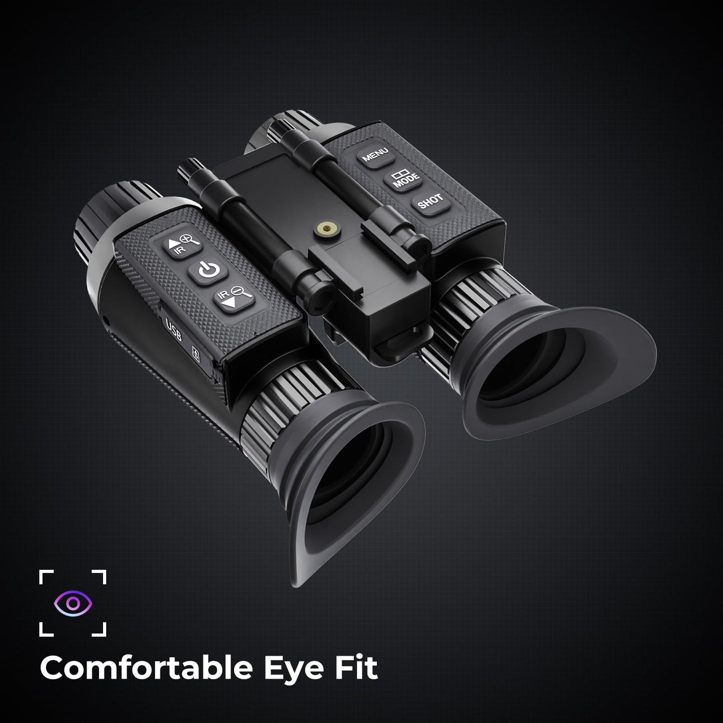 GOYOJO 4K Head-Mounted Night Vision Goggles & Binoculars for Adults – Infrared NVG with Manual Focus & 8X Digital Zoom for Hunting, Camping, and Outdoor Surveillance