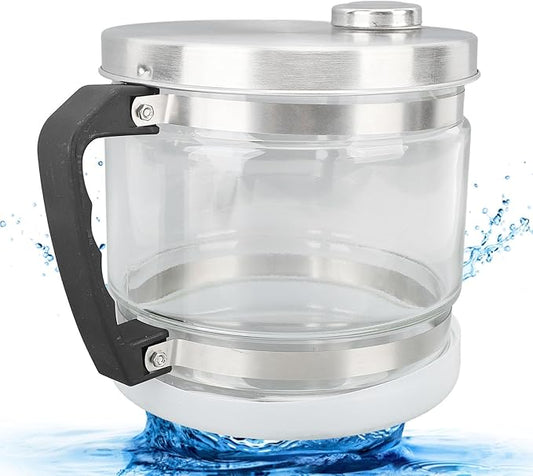 Water Container for Distiller,Replacement Collection Bottle, Distilled Water Container Replacement Storage Collection Bottle Glass Jar for Home Beauty Countertop, 4L