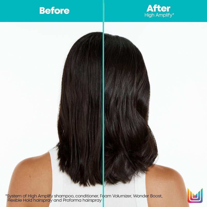 Matrix High Amplify Foam Volumizer Full Bodifying Mousse - Lightweight Lasting Volume, Thickening & Conditioning Shine, For Fine and Limp Hair, Salon Hair Styling, 11.3 Fl Oz