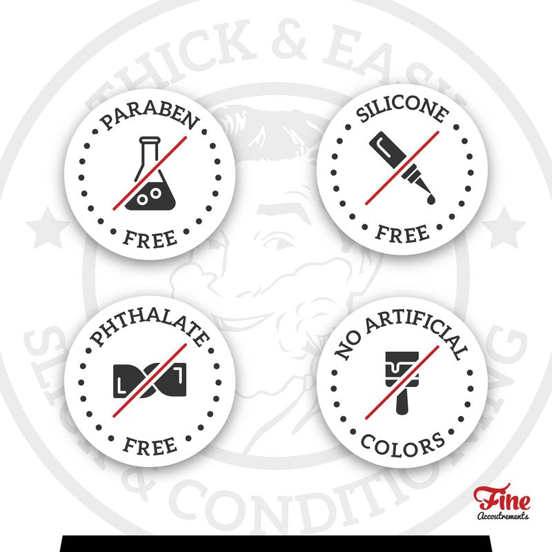 Mr. Fine 21C Men’s Shaving Soap, Builds Thick & Easy Lather, Protects From Razor Burn & Irritation, No Artificial Colors, Made In Italy, 5oz. (150ml), American Blend