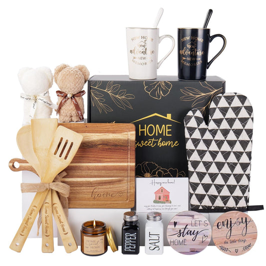 19Pcs House Warming Gifts New Home, New Home Essentials For Couple, Women, Homeowners, Neighbor, First Apartment Gift, Prefect For Newly Wed, Anniversary, Bridal Shower, Housewarming, Mr And Mrs Gifts