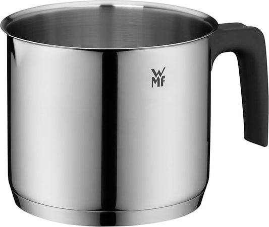 WMF 794769990 milk pot Ø 14 cm approx. 1,7l pouring rim Cromargan stainless steel brushed suitable for all stove tops including induction dishwasher-safe, Silver