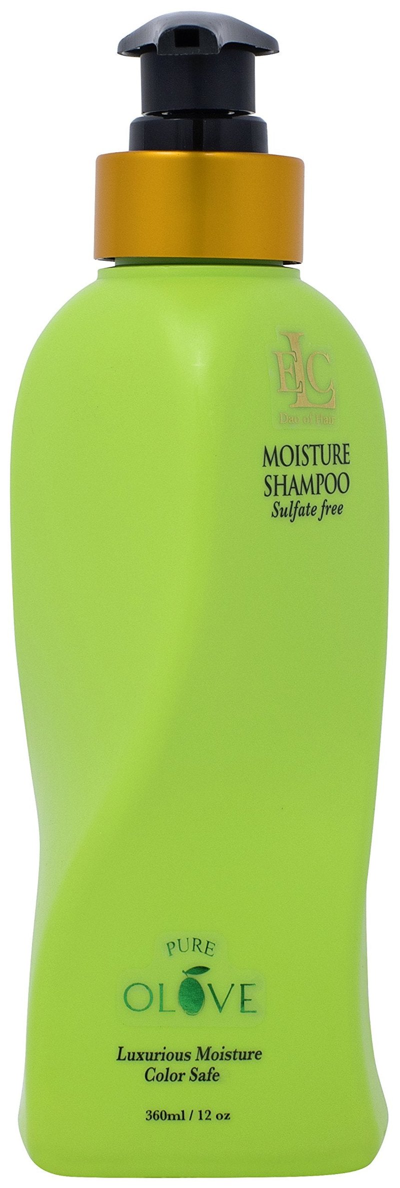 ELC Pure Olove Moisturizing Shampoo (12oz)- Sulfate Free Color Safe Shampoo Moisturizes, Nourishes, Balances & Repairs, Dry, Keratin Smoothing Treated, Multi Textured Hair.