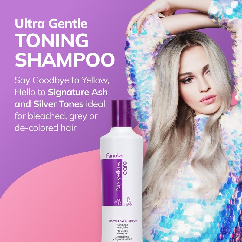 Fanola No Yellow Shampoo Bundle with No Yellow Mask