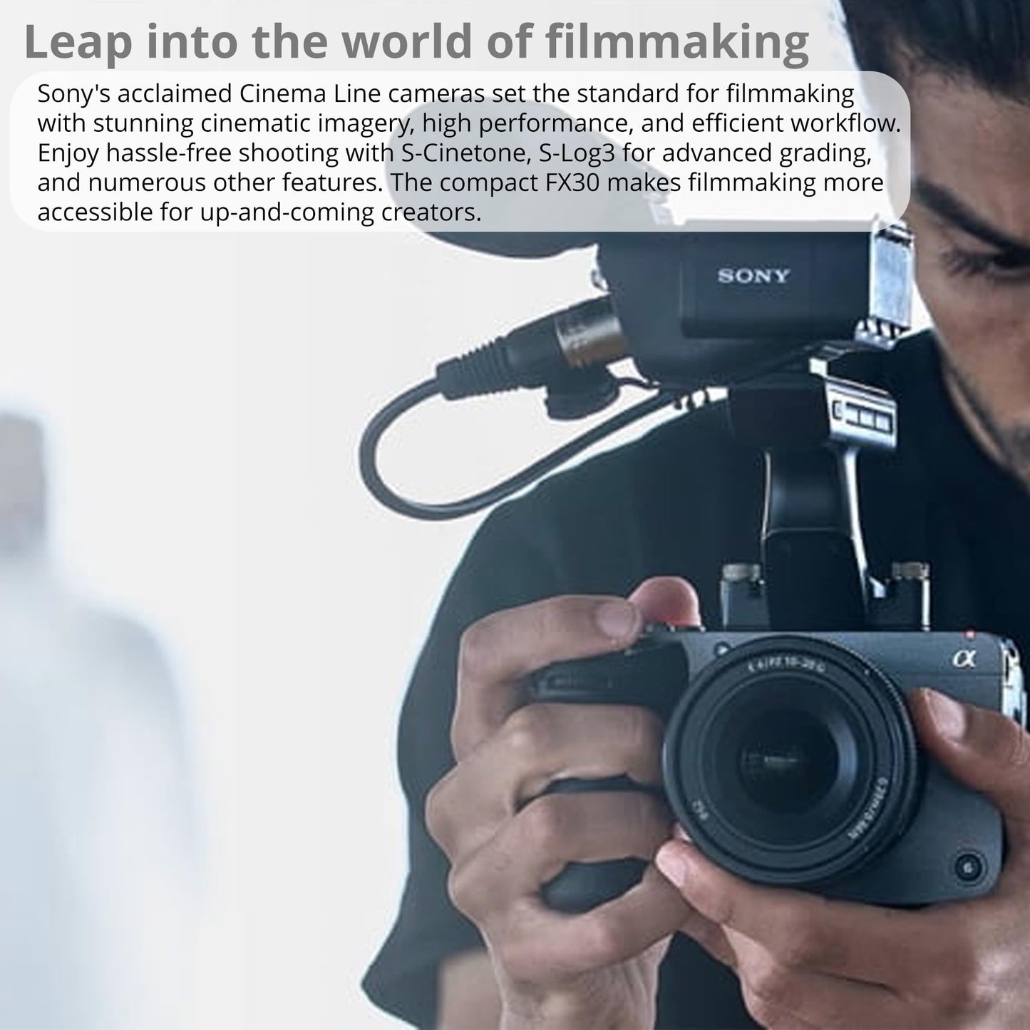 Sony FX3 Full-Frame Cinema Camera with 35mm f/1.4 GM Lens Bundle with (2-Pack) Batteries, Memory Card, 4 Softwares, Bag with Cleaning Kit and Card Reader