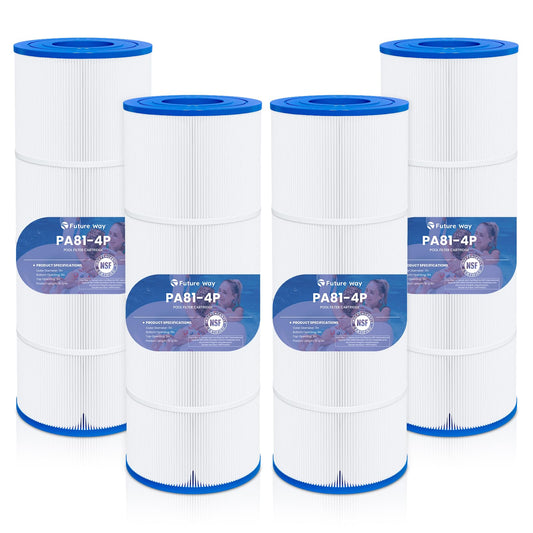 Future Way 4-Pack C3030 Pool Filter Cartridges Replacement for Hayward Swim Clear C580E, C3030, C3025, C3020, Replace Pleatco PA81, Hayward CX580XRE, 325 sq.ft