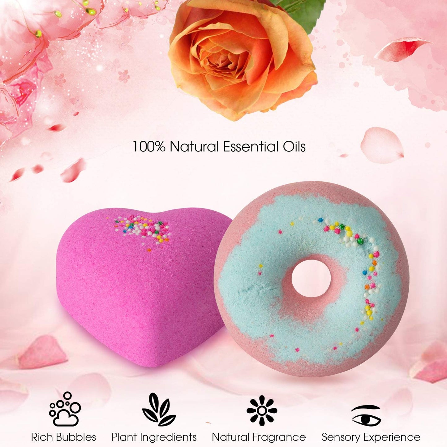 10 Bath Bombs for Kids, Bath Bomb Gift Set, Natural Bubble Bathbombs, Shea Butter Dry Skin Moisturize, Fizzy Spa Bath for Her Mom Women Kids Girls Girlfriend, Birthday, Mothers Day Gifts