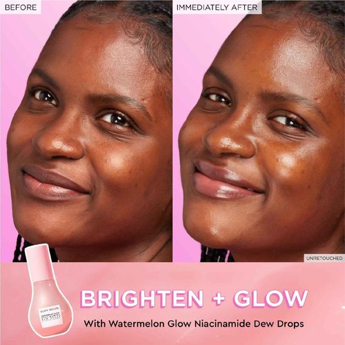 Glow Recipe Real Glass Skin Kit - PHA + BHA Toner & Gentle Face Exfoliant (40 ml) + Pink Juice Hydrating Moisturizer with Hyaluronic Acid (50 ml) + Niacinamide Dew Drops Highlighting Serum (15 ml)
