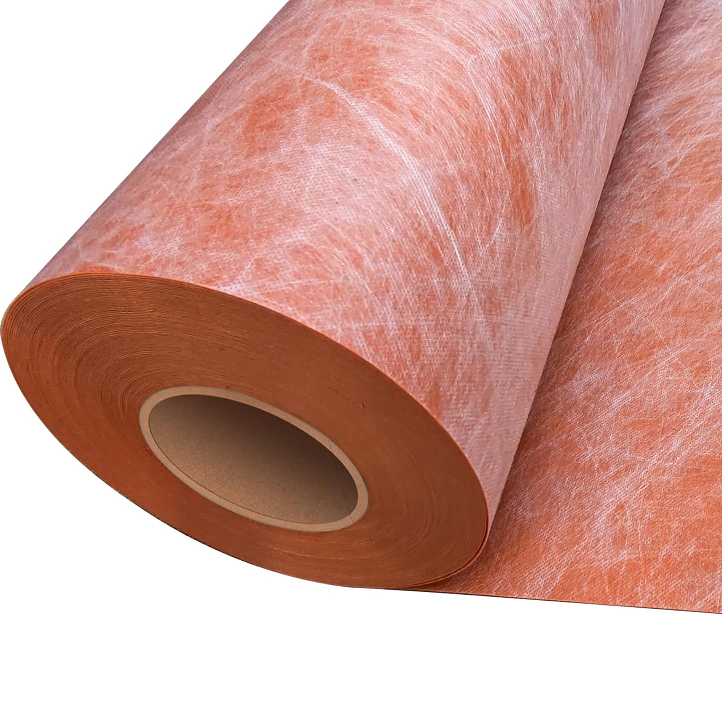 Waterproof Membrane 23.6mils/0.6mm Thickness 3.3x98.4’/ 323 Sq Ft Tile Underlayment Waterproofing Membrane PE Fabric for Shower Walls, Bathroom Floors, Sauna Room, Roof Polyethylene Fabric Roll Roof