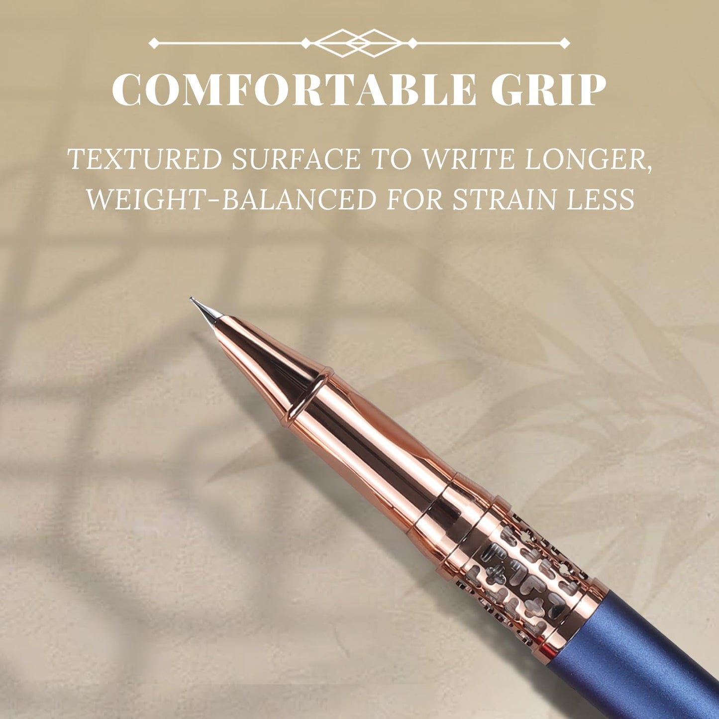 YUNCHUN Refillable Fountain Pen Fine Nib, Fancy Ink Pen with 10 Black & 10 Blue Ink Refills Cartridges, Cool Ink Pens for Writing, Business Metal, Best Gift Set for Men & Women, Blue