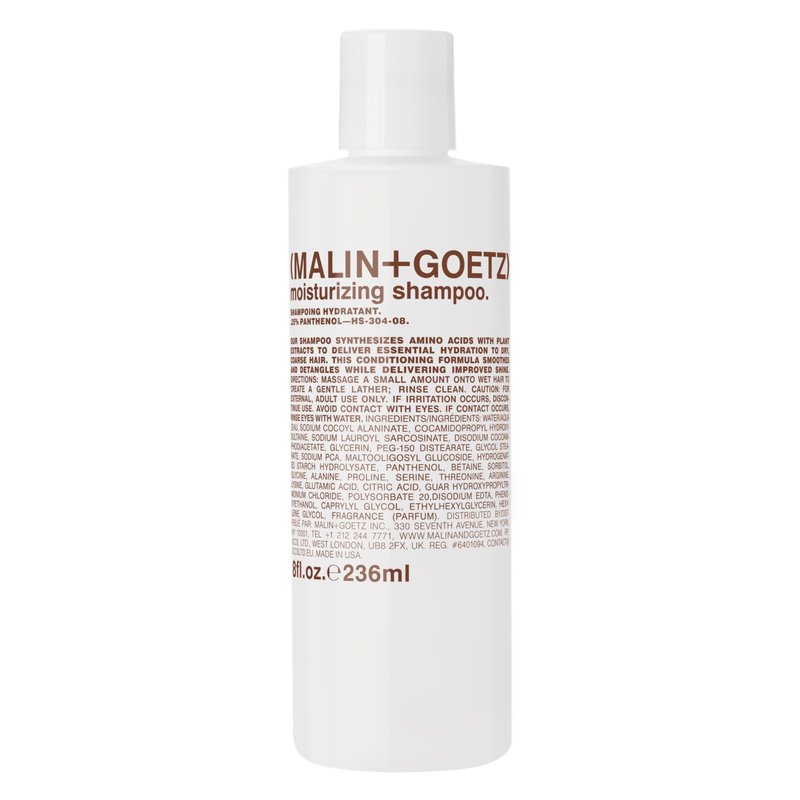 MALIN+GOETZ Moisturizing Shampoo | Hydrating Neroli and Basil Formula | Daily Cleanser with Amino Acids | For All Hair Types | Vegan, Sulfate-Free & Unisex