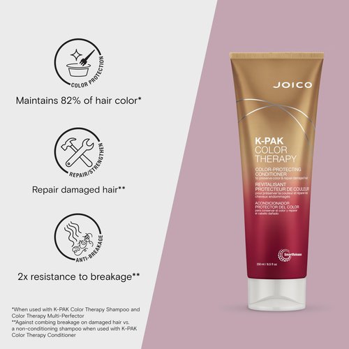 Joico K-PAK Color Therapy Color-Protecting Shampoo Conditioner Spray Set | For Color-Treated Hair