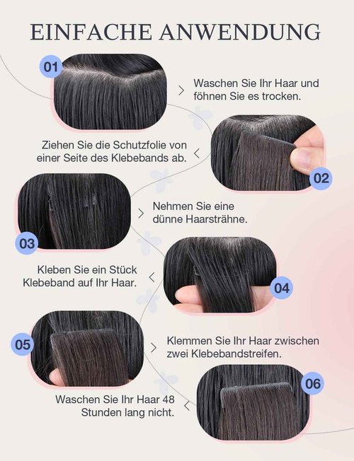 DOORES Invisible Tape in Hair Extensions Human Hair Invisi Edge, Dark Brown to Chestnut Brown 10 Injection Tape-ins with 10 Injection Tape-ins 50g 18 Inch, Human Tape in Extensions