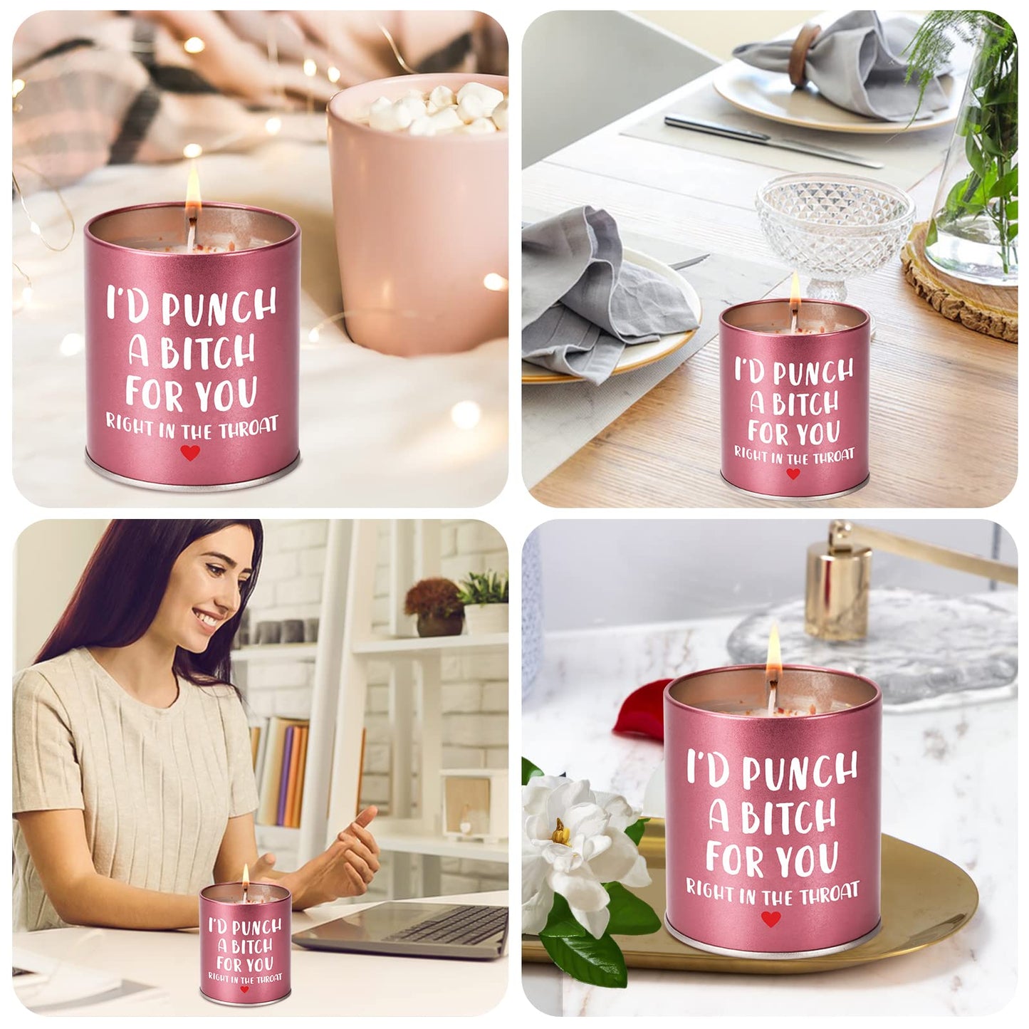Mothers Day Gifts for Mom Women Scented Candle: Birthday Gifts Girlfriend Wife Sister Galentines Christmas Stocking Stuffers White Elephant Valentines Day for Her Anniversary Friendship Funny Gift
