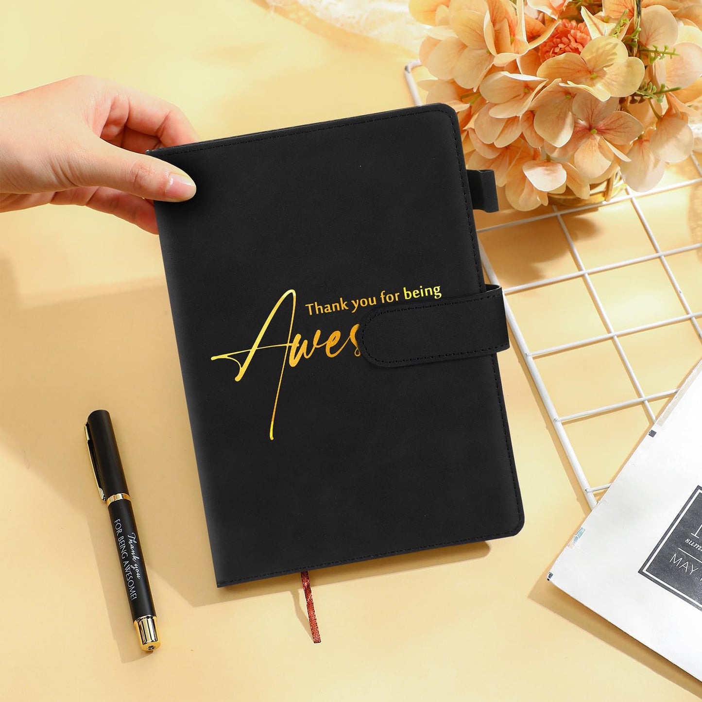 Tellingyou 12 Sets Employee Appreciation Gifts Bulk for Office Staff Coworkers Thank You for Being Awesome Notebook Pen Team Group Gift Box for Men Women Nurse Practitioner