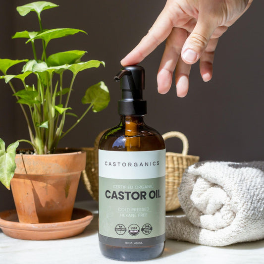 Castorganics USDA Organic, Cold Pressed, Hexane Free, Castor Oil - 16oz