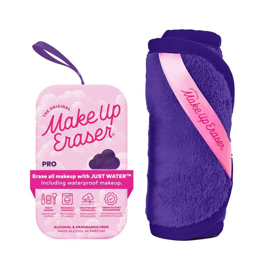 The Original MakeUp Eraser PRO, Effortlessly Remove All Makeup Using Only Water, Including Waterproof Mascara, Eyeliner, Foundation, Lipstick, Sunscreen,and More! Queen Purple, 1 ct.
