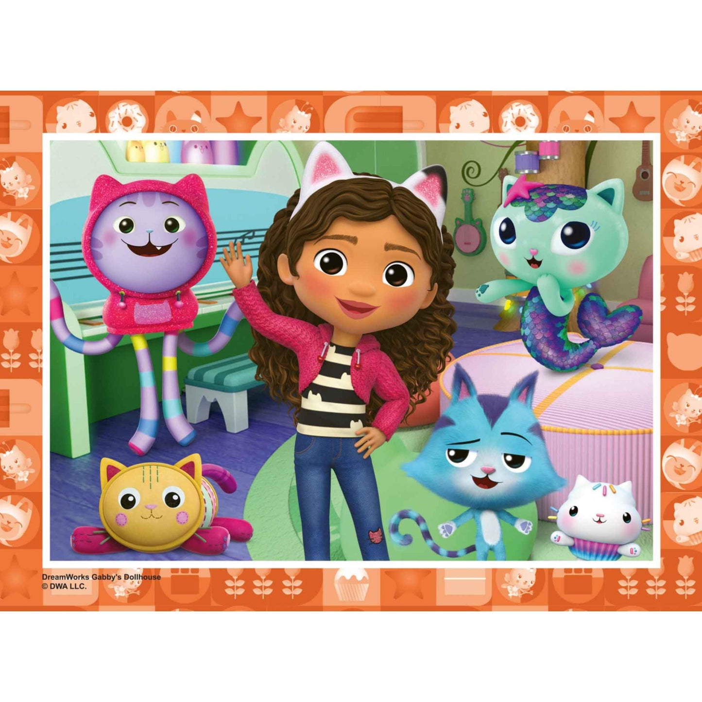 Ravensburger Gabby’s Dollhouse Jigsaw Puzzles for Kids Age 3 Years Up - 4 in a Box (12, 16, 20, 24 Pieces) - Educational Toys for Toddlers
