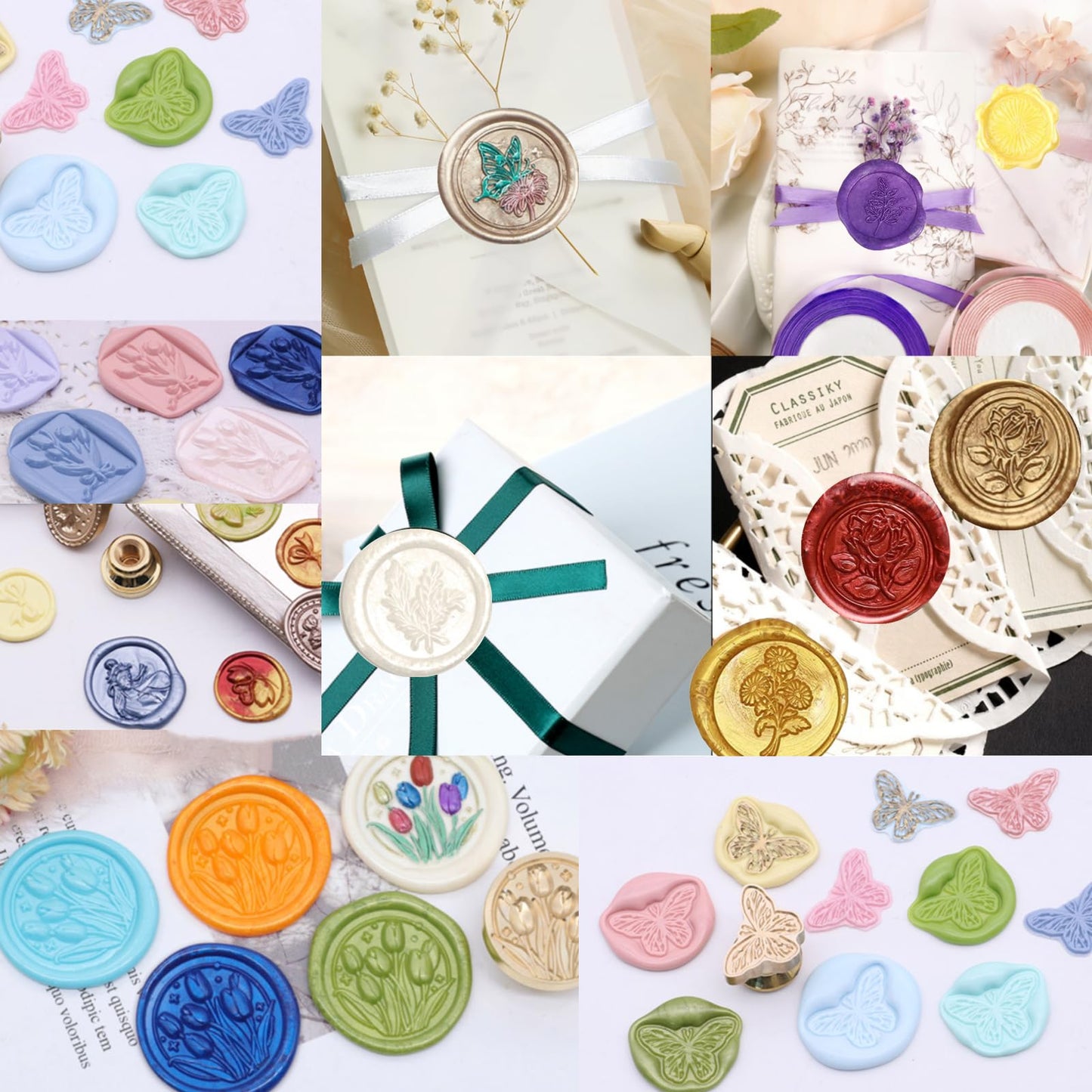 720Pcs Wax Sealing Beads, Translucent Sealing Wax Beads, 0.55lb Octagon Wax Seal Beads for Wax Seal Stamp, Cards, Wedding Invitations, Wine Packages, Gift Wrapping, Letter Sealing (Transparent)