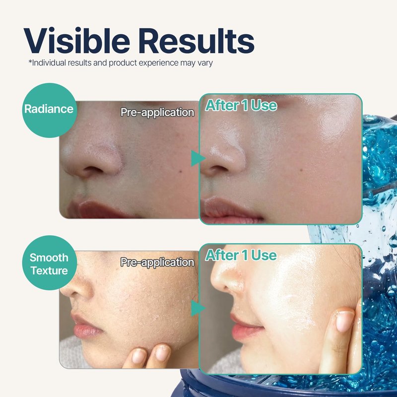 Aurora Glow Capsule Overnight Mask | Overnight Recovery for Glow, Radiance & Glass Skin | Hydrating & Brightening Mask with Vitamin C, Ceramide & 8 Hyaluronic Acids | Korean Skincare (2.1 fl oz)