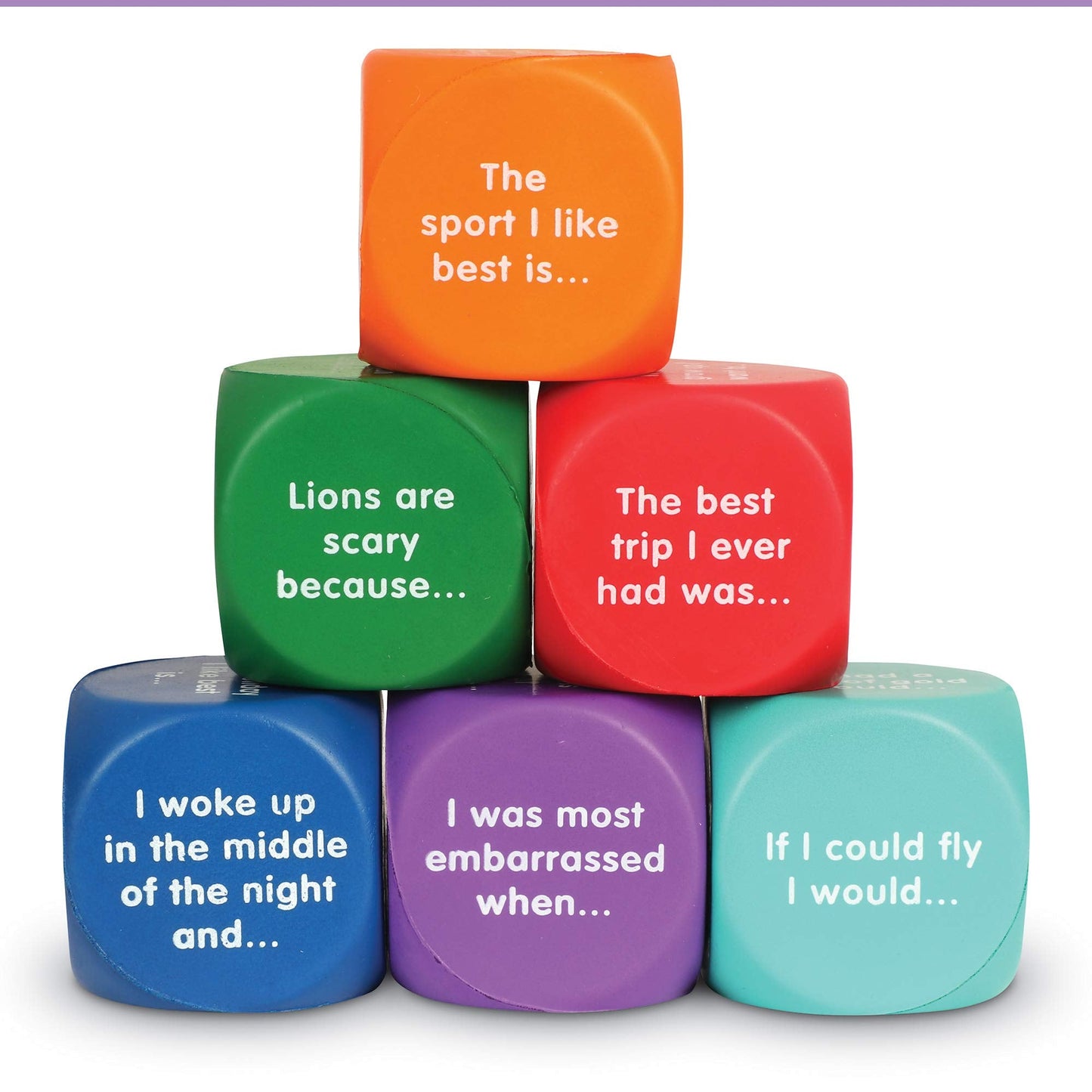 Learning Resources Writing Prompt Cubes, Writing Games, Classroom or Homeschool Supplies, Ages 6+