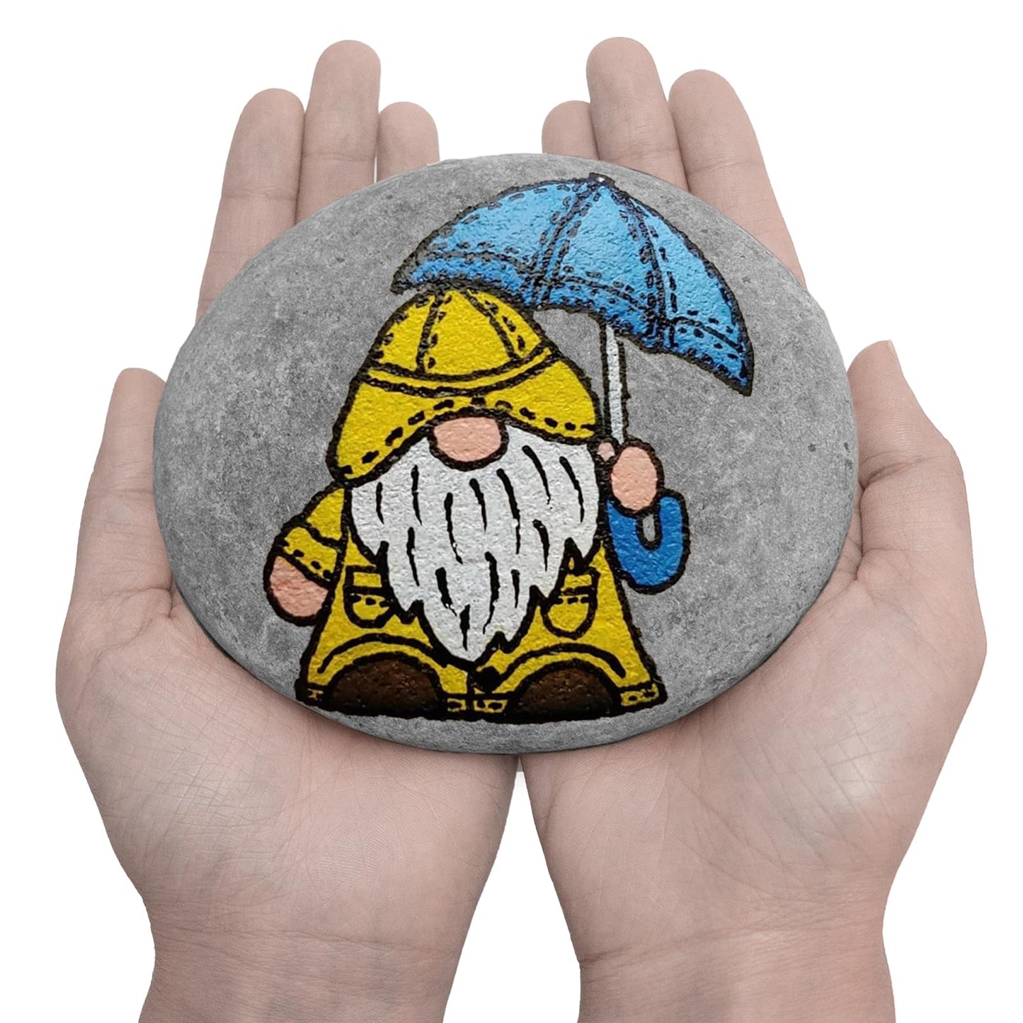 Auksay Rocks for Painting 10pcs 4-5.3” Large River Rock for Paint Natural Flat & Smooth Stones for Painting for Kids & Adult Craft Gift