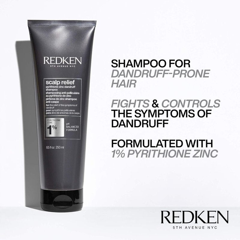 Redken Scalp Relief Dandruff Control Shampoo - Soothes Scalp & Controls Dandruff, Dermatologist Tested