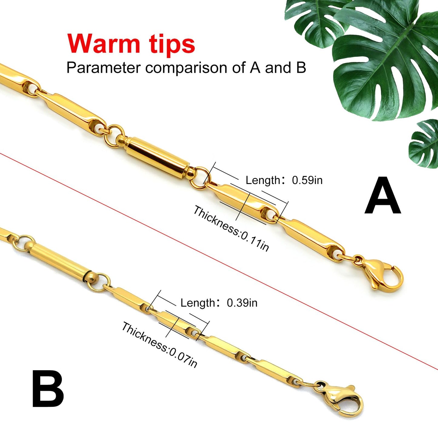 JEROOT Titanium Steel Magnetic Necklace for Women Men Unisex, 6 Ultra Strength Column Magnetic Necklace for Neck Shoulder and Back, Necklace with Jewelry Gift Box