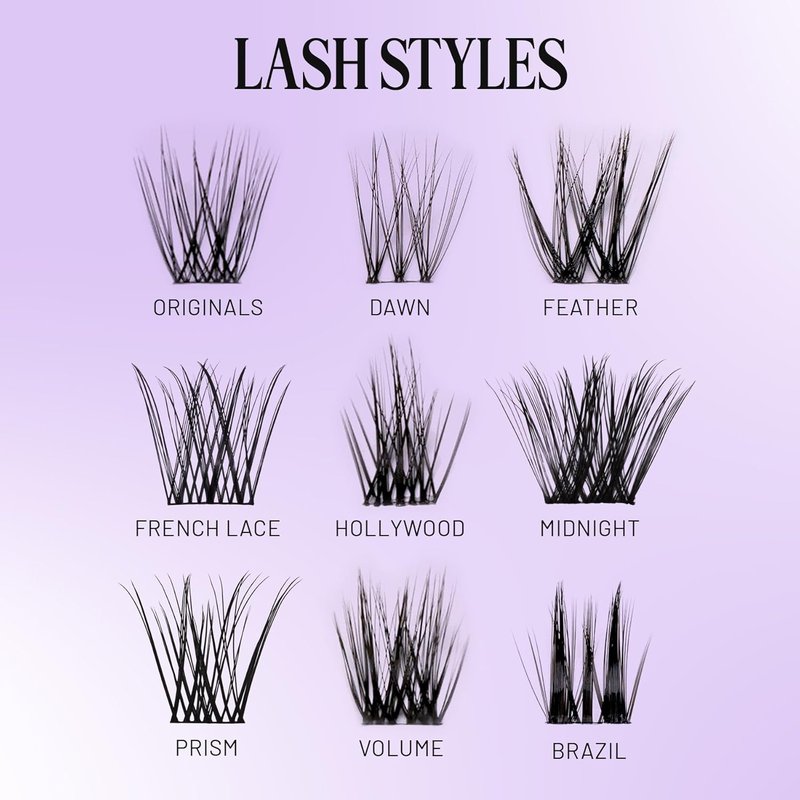 Dawn Natural Faux Eyelash Clusters - 12mm DIY Lash Extensions | Lightweight, Lifelike & Cruelty-Free - 3 Pack