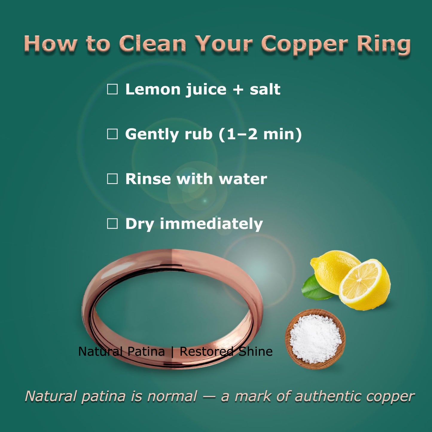 IVY & BAUBLE Pure Uncoated 3mm Copper Ring for Men & Women – Raw Authentic Solid Copper Band – Crafted in USA – Lab-Tested & Wellness Jewelry, Sizes 10