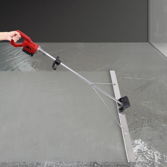 21V Electric Screed, Cordless Concrete Wet Screed, Concrete Finish Vibrating Tool, Vibrating Screed with 59 Inch Screed Blade Ruler (Ships in two packages)
