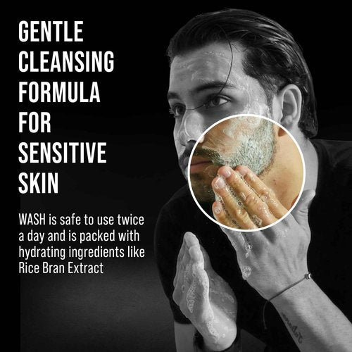 ABERA Nolan Daily Facial Cleanser for Men – Oil Control & Deep Cleansing, 3.53 oz 2 Pack