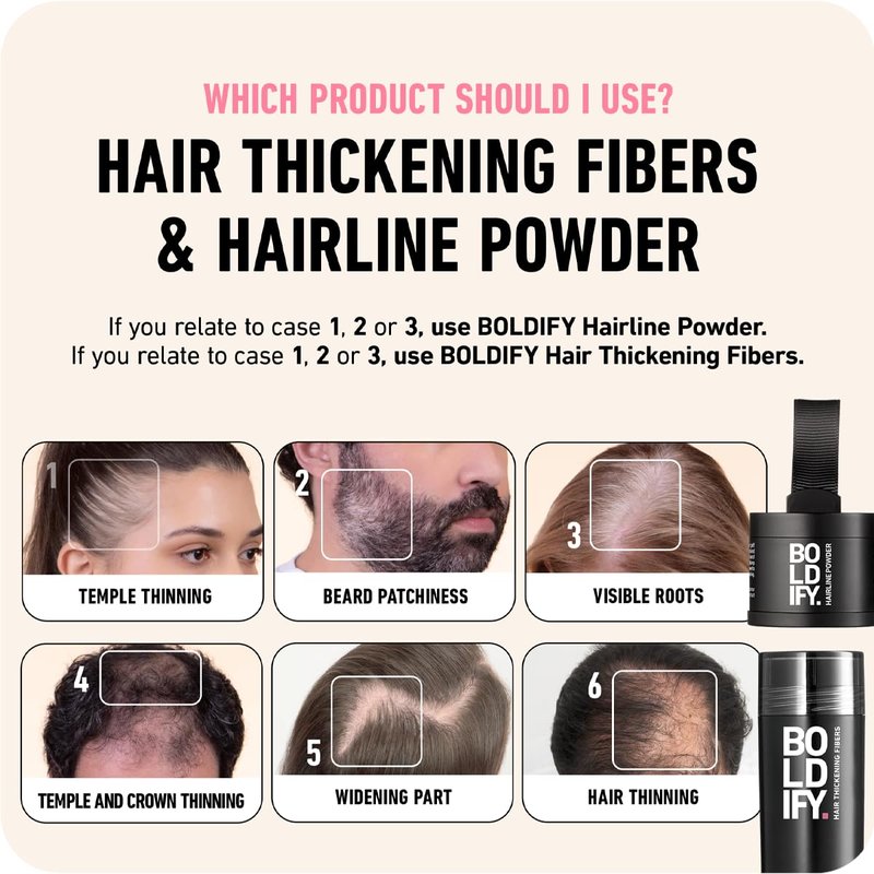 BOLDIFY Hairline Powder (LARGE, 10g) - Water-Resistant Root Touch Up Hair Color for Gray Coverage - 24-Hour Stain-Proof, Mess-Free Hair Powder for Thinning Hair - Medium Blonde