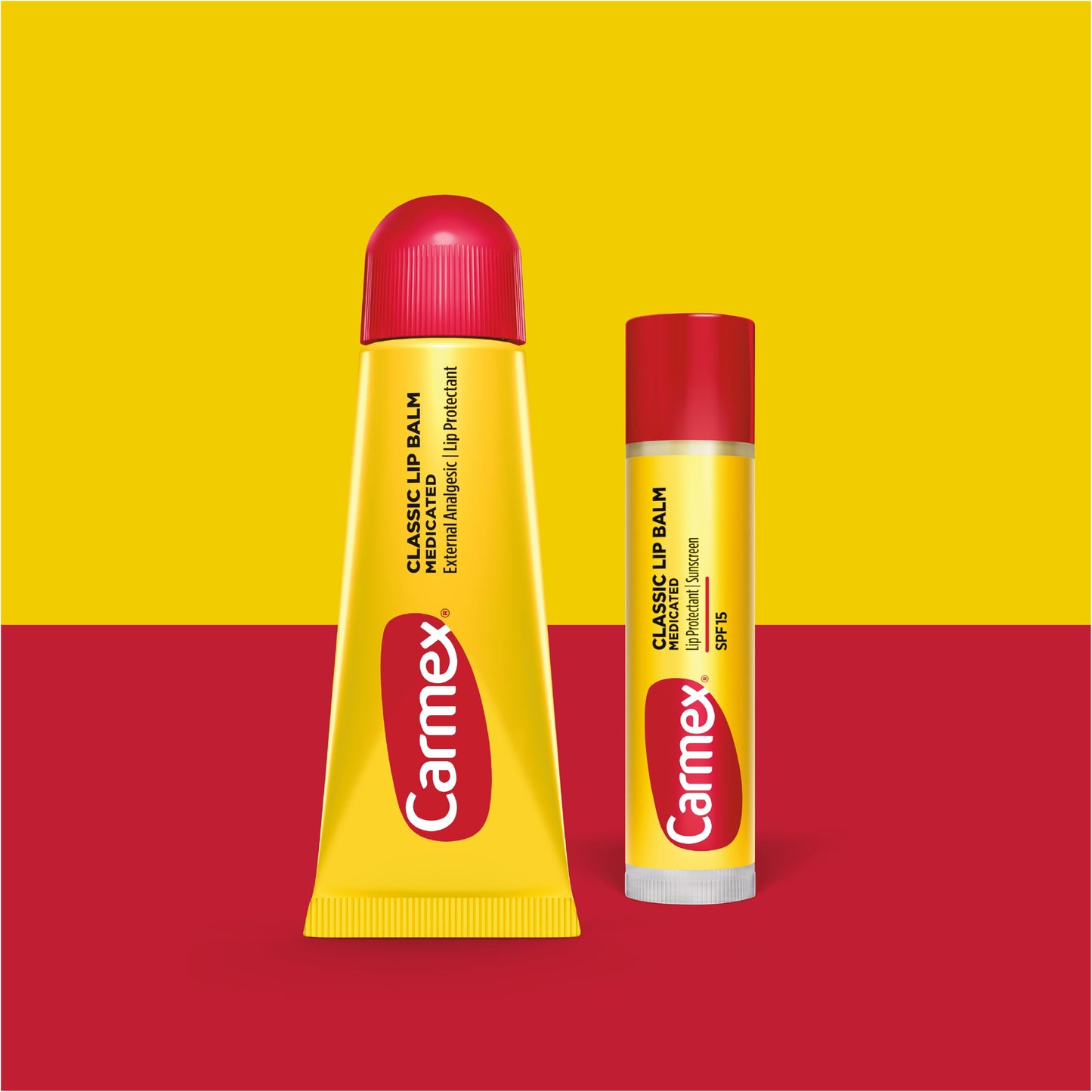 Carmex Classic Medicated Lip Balm Pack, Lip Moisturizer for Chapped Lips, 9-Count Variety Pack Bag (7 Tubes, 2 Sticks)