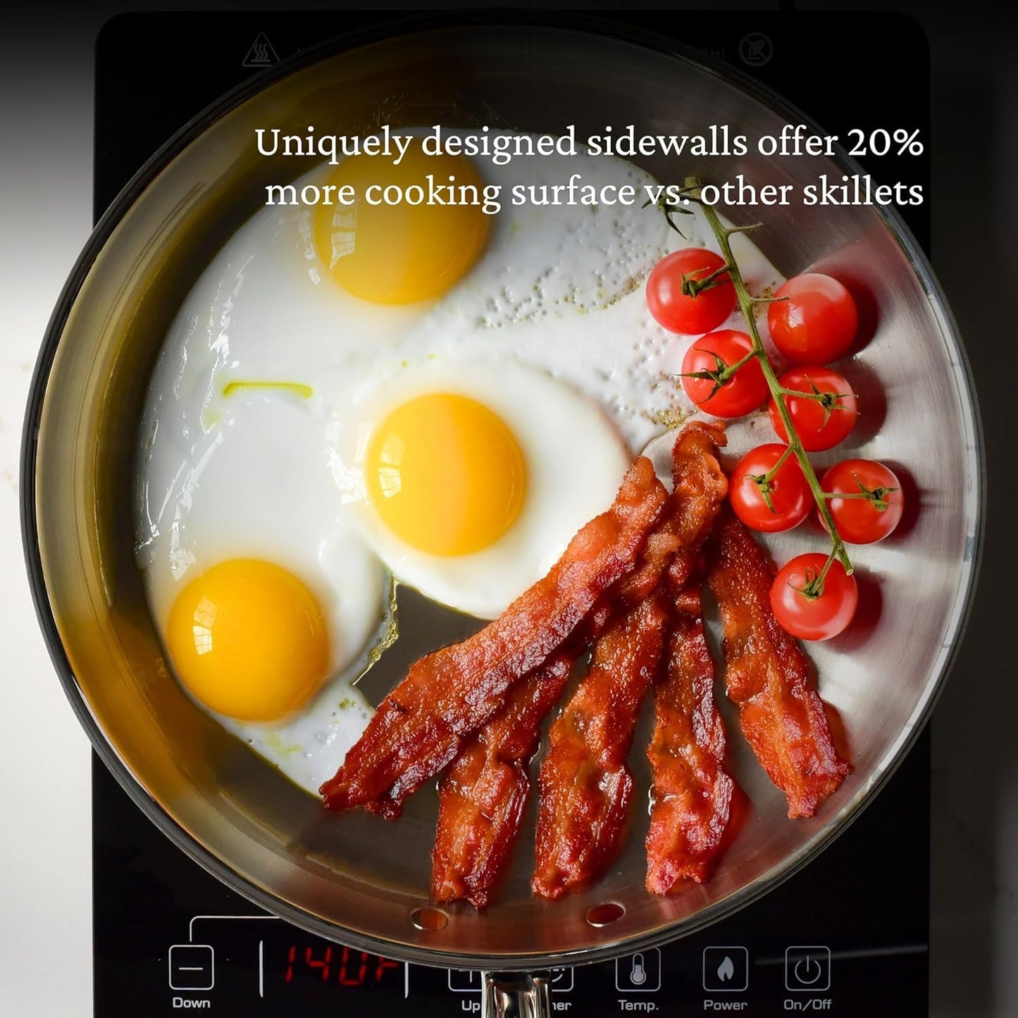 Hestan - CopperBond Collection - 100% Pure Copper Frying Pan, Induction Cooktop Compatible, 12.5-Inch