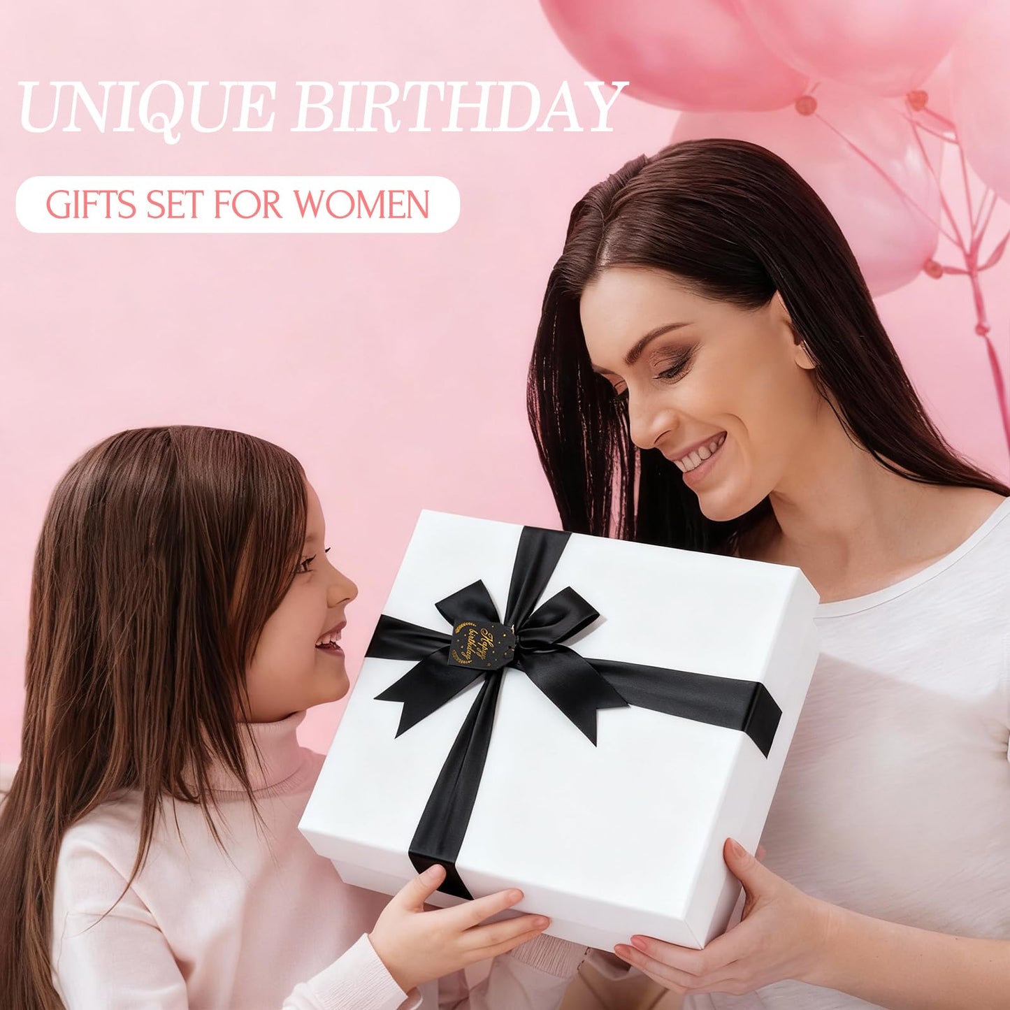 Birthday Gifts for Mom – Luxury Gifts Box Birthday with Candle and Tumbler, Happy Birthday Gift Basket for Women, Perfect Mom Birthday Gifts from Daughter or Son