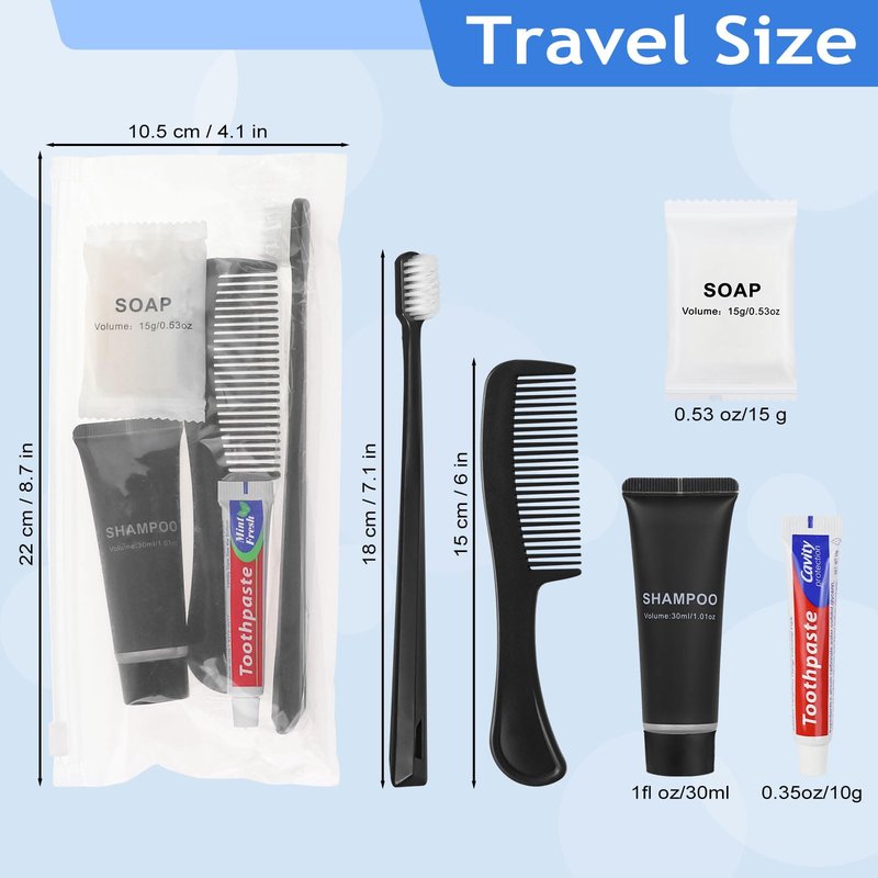 LLHQAMT Hygiene Kit, Personal Hygiene Kit with Individual Package, Bulk Hygiene Supplies are Suitable for Travel, Hotel, Camping, Household (30 Set)